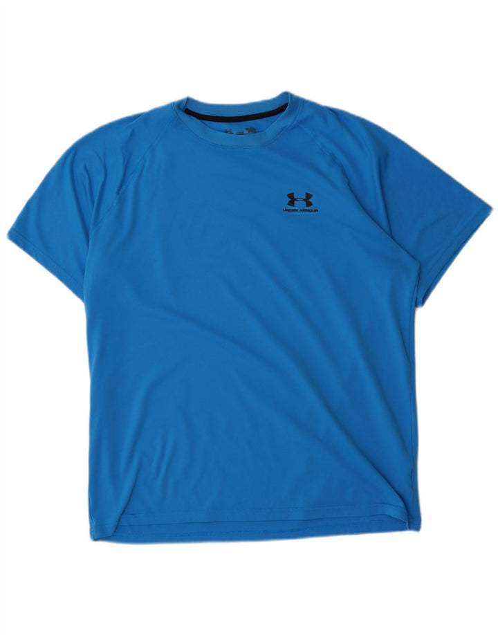 Under Armour T-Shirt Homme Haut Large Bleu Polyester