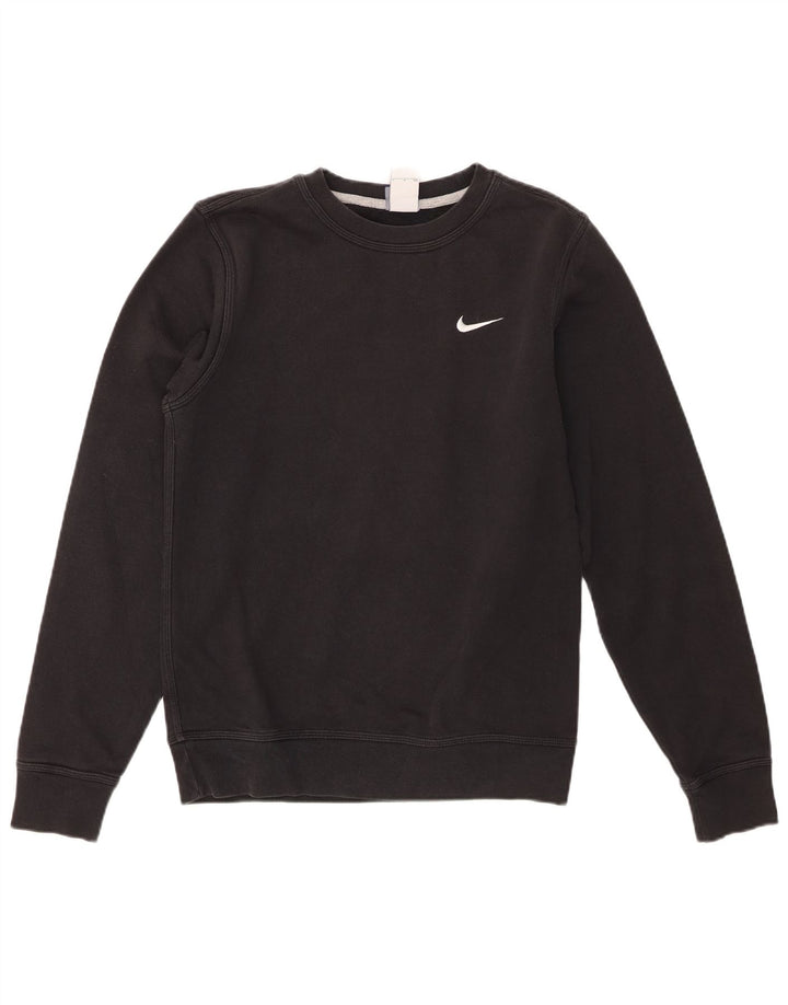 Nike Sweat-shirt pour homme en coton noir Taille S