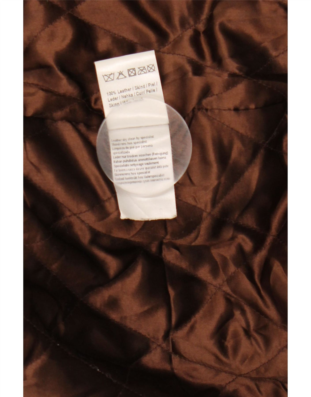 veste en cuir homme vintage UK 40 Grand cuir brun
