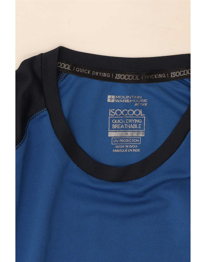 Mountain Warehouse Haut IsoCool Manches Longues Homme Bleu Moyen Colourblock