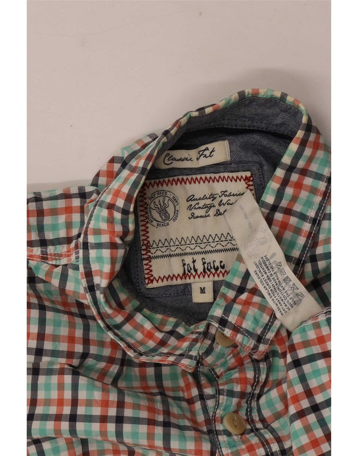 Fat Face Chemise à Manches Courtes Homme Coupe Classique Carreaux Multicolores Moyens