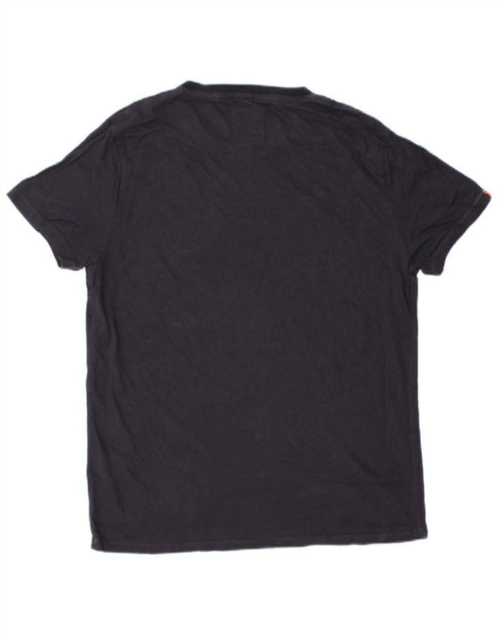 SUPERDRY T-Shirt Homme Top 2XL Bleu Marine Coton