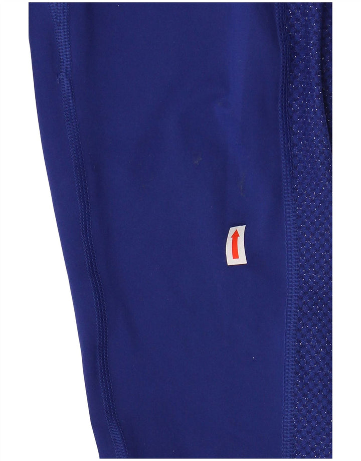 NIKE Legging graphique pour femme UK 12 Bleu moyen Polyester