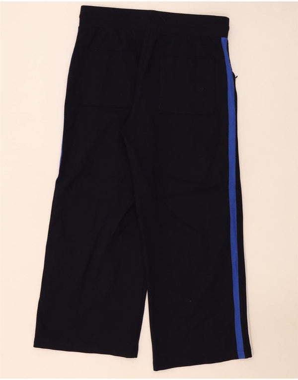 Marks & Spencer Womens Casual Trousers UK 16 Large W32 L27 Navy Blue
