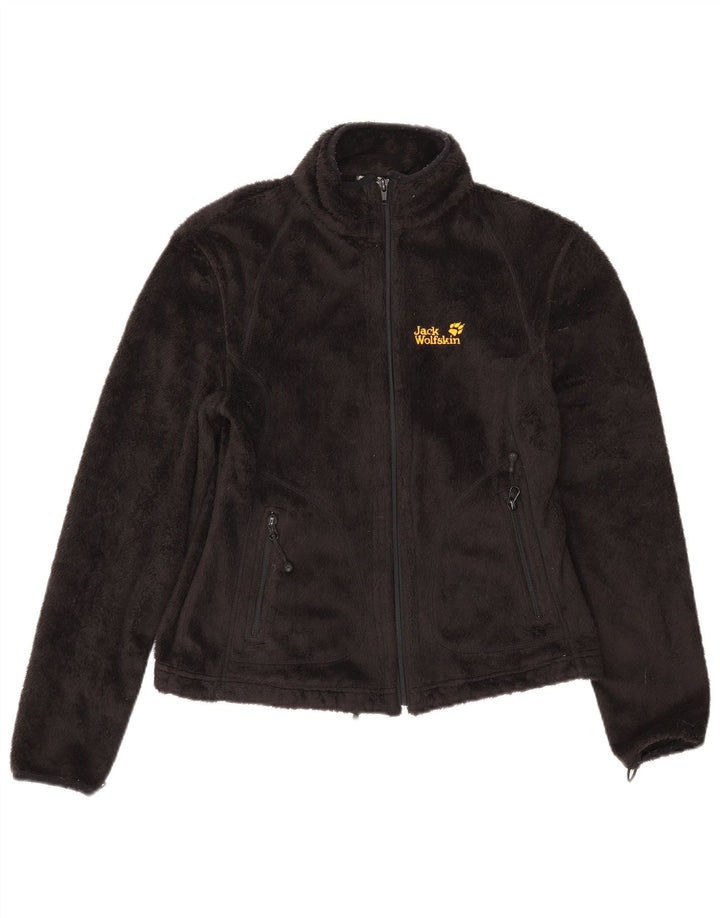 Jack Wolfskin Veste polaire pour femme UK 10 Small Noir Polyester
