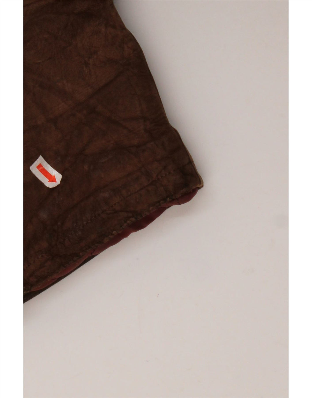 VINTAGE Manteau à double boutonnage en peau de mouton pour hommes IT 54 2XL Cuir marron