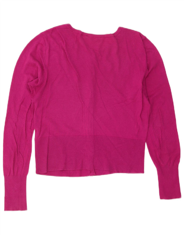 Oasis Cardigan pour femme en coton rose moyen UK 12