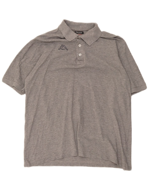 Kappa Polo Homme XL Gris Moucheté Coton