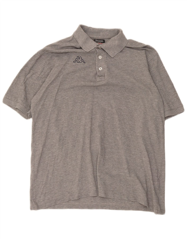 Kappa Polo Homme XL Gris Moucheté Coton