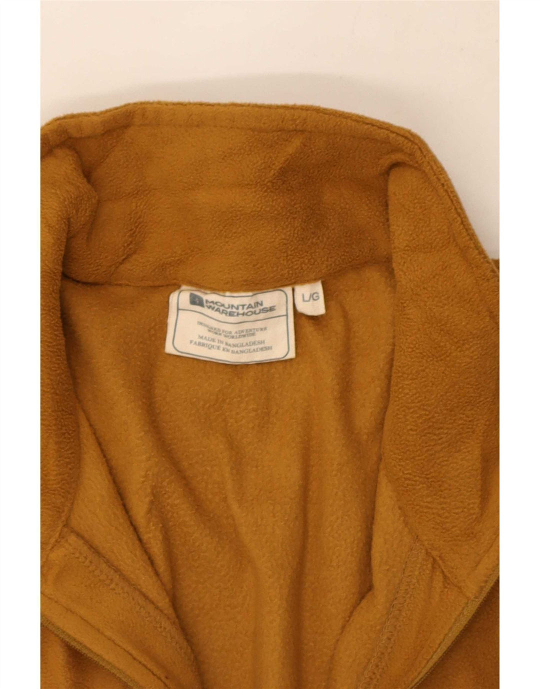 Mountain Warehouse Pull polaire à col zippé pour homme en polyester marron Taille L