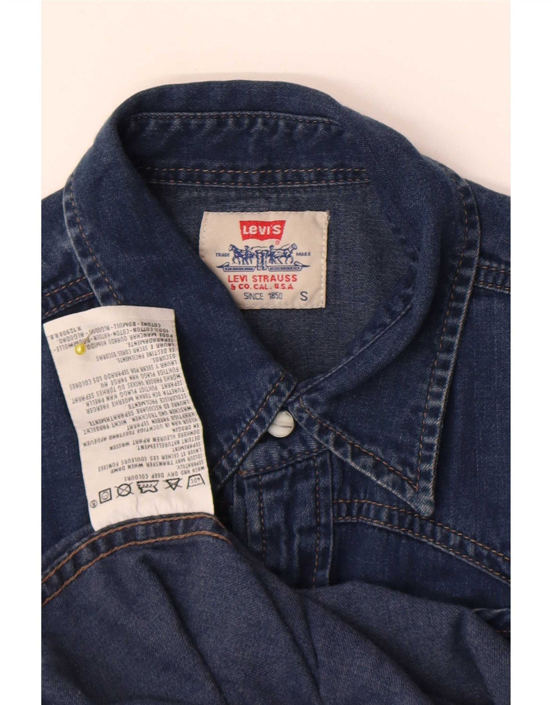 Levi's Chemise en Jean Small Homme Bleu Coton