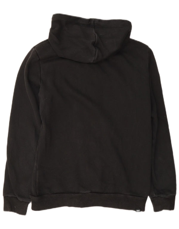 Puma Pull à capuche zippé pour femme Graphic Regular Fit UK 10 Petit coton noir