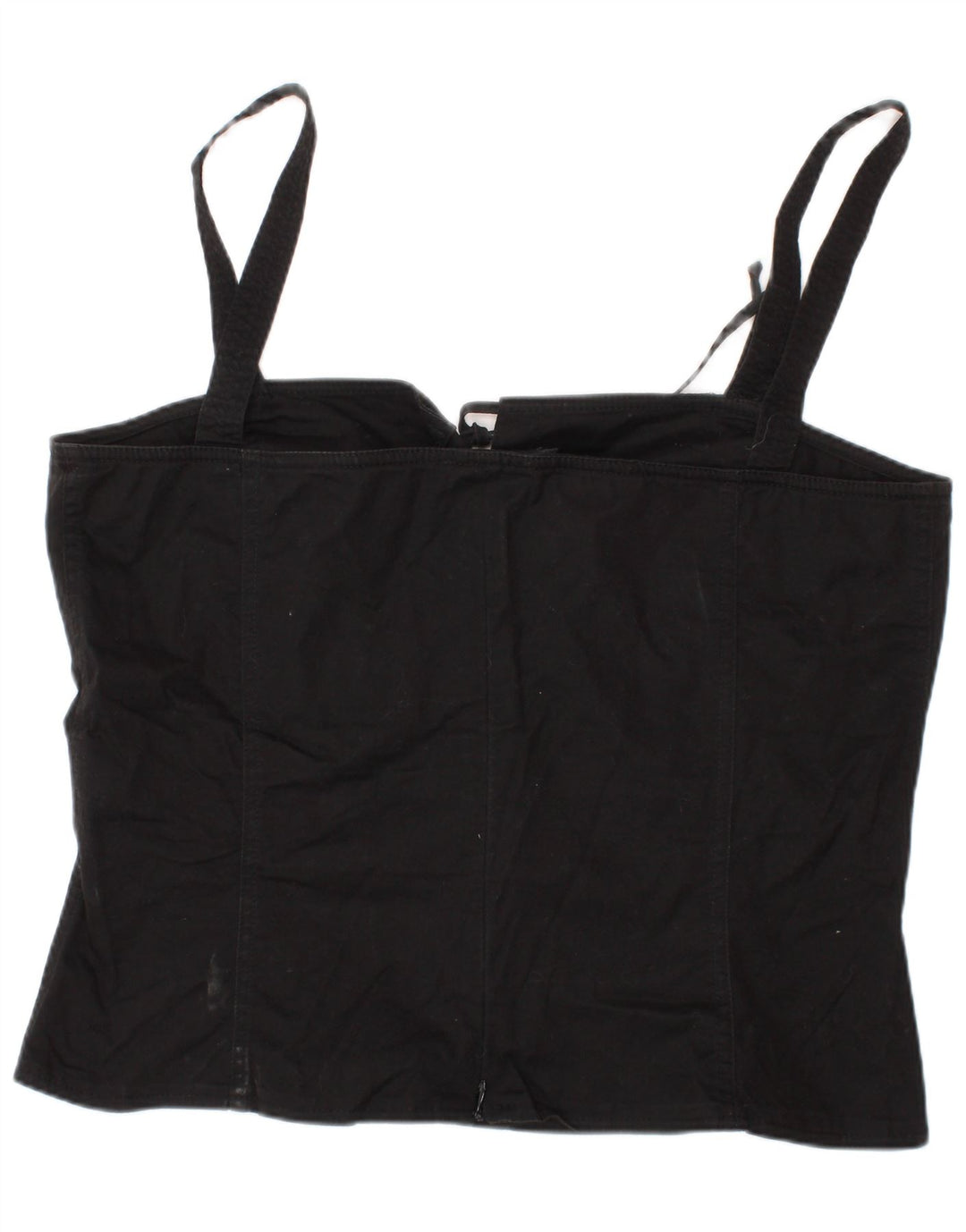 LUISA SPAGNOLI Femme Top Corset IT 46 Grand Noir Coton