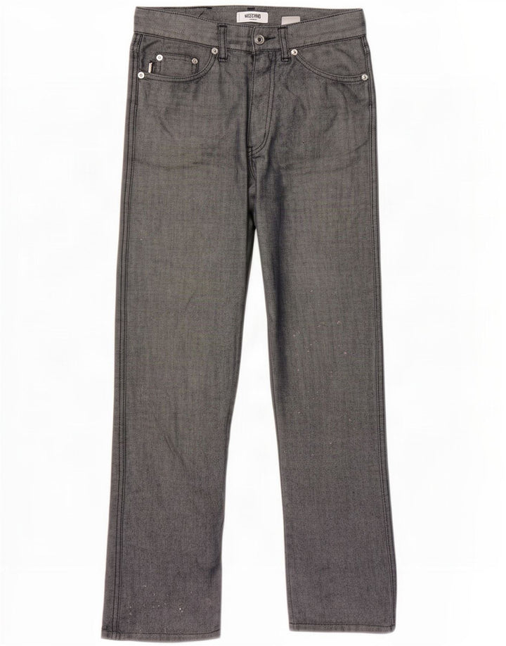 Moschino Femme Jean Droit W30 L30 Gris