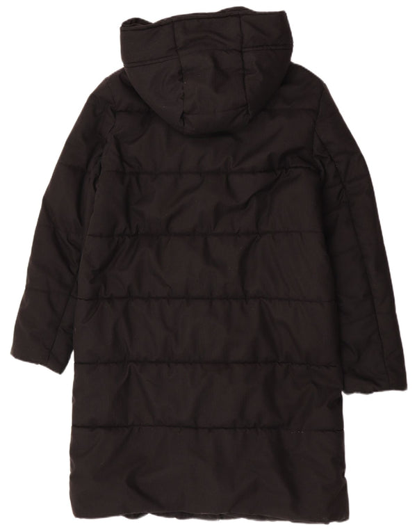 Crew Clothing Manteau rembourré à capuche coupe régulière pour femme UK 14 Noir moyen