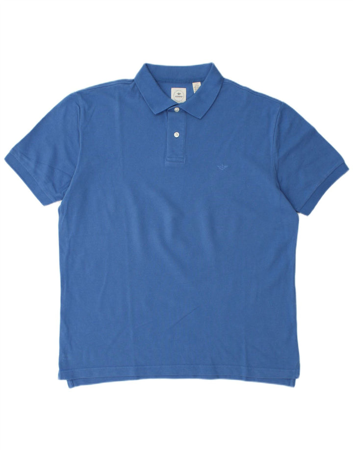 DOCKERS Polo Homme Grand Bleu Coton