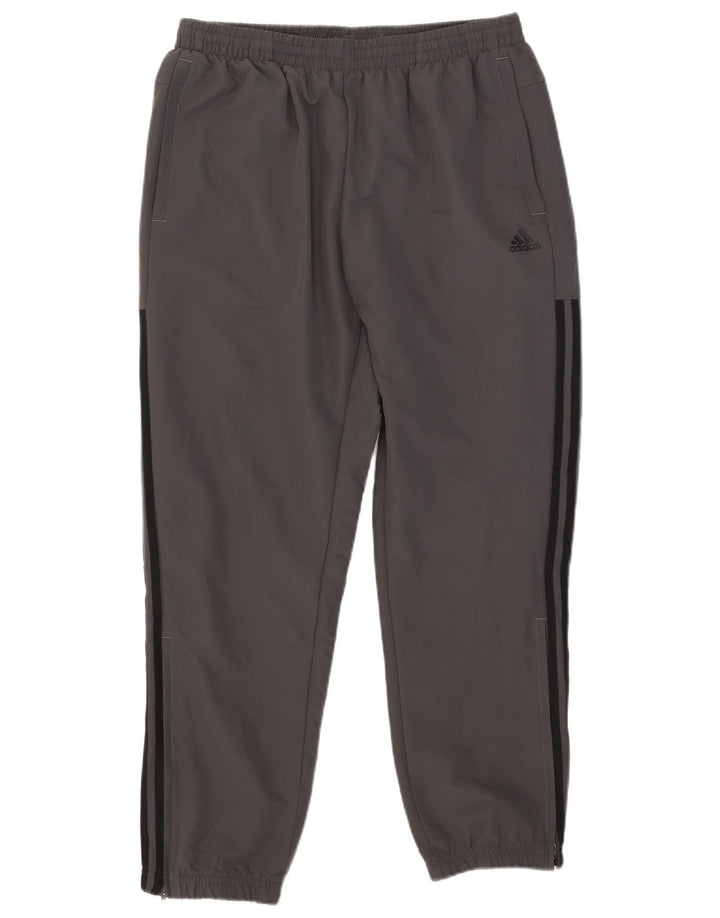 Adidas Pantalon de survêtement pour homme Pantalon de jogging Large Gris Polyester