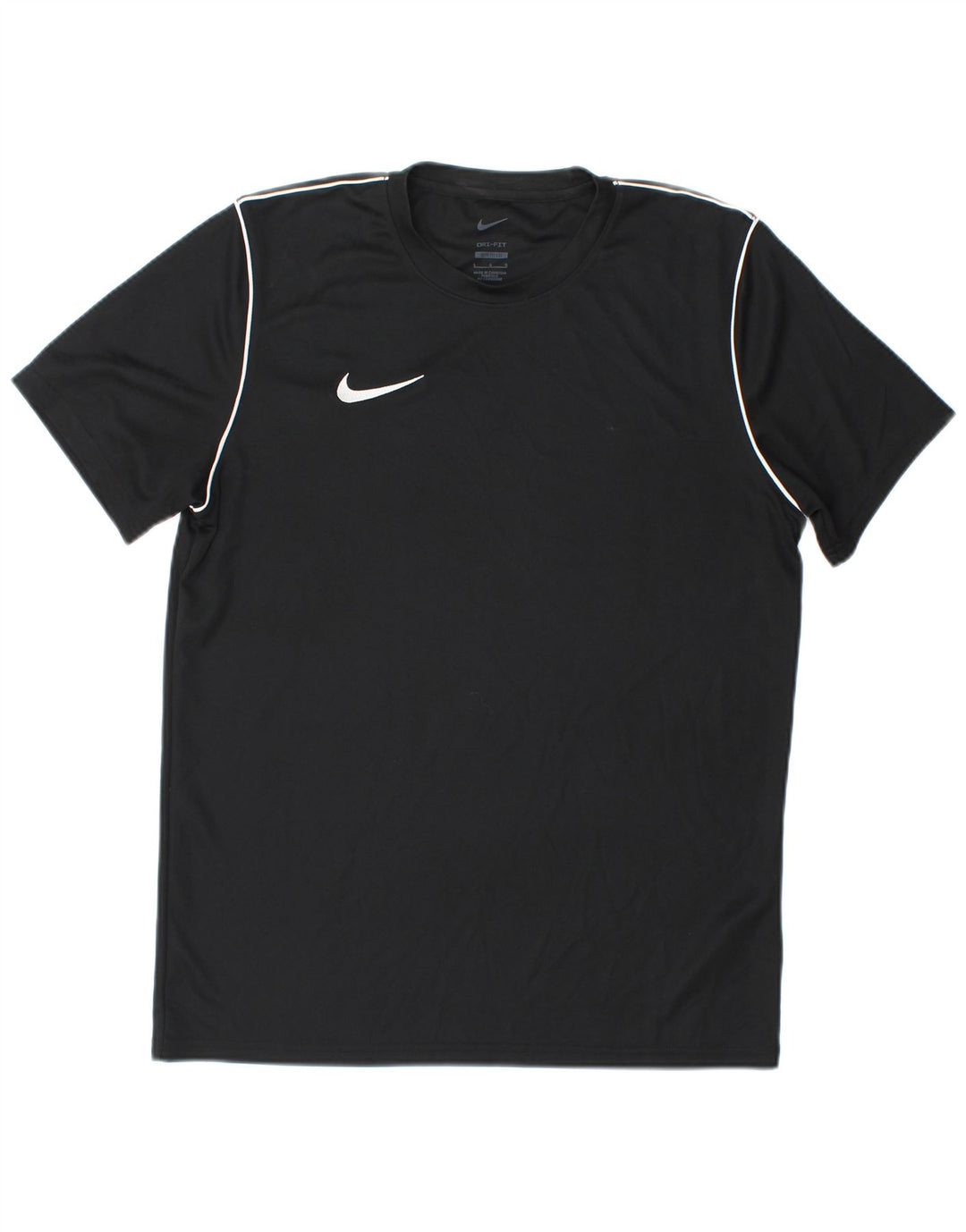 Nike Hommes Dri Fit Slim Fit T-Shirt Haut Grand Noir Polyester