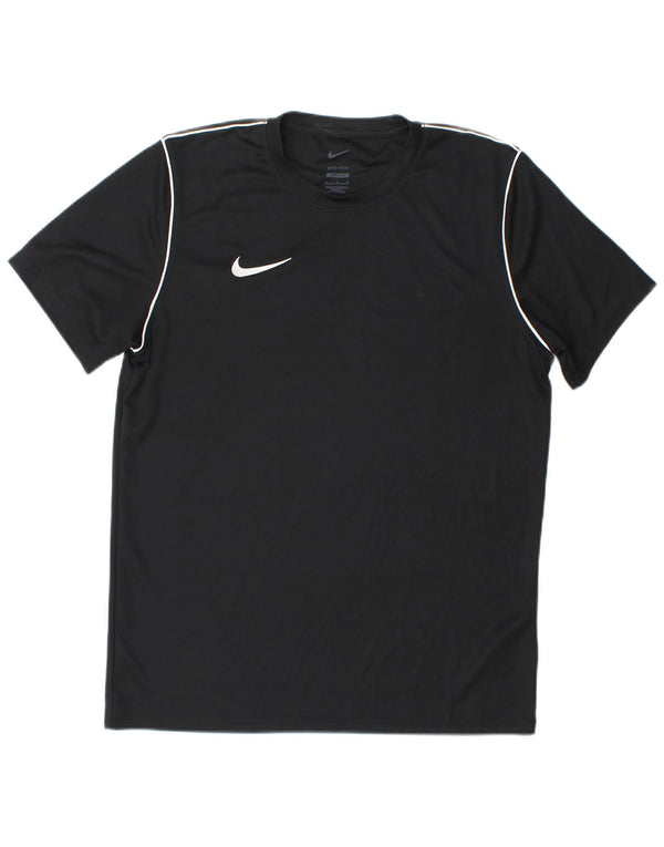 Nike Hommes Dri Fit Slim Fit T-Shirt Haut Grand Noir Polyester