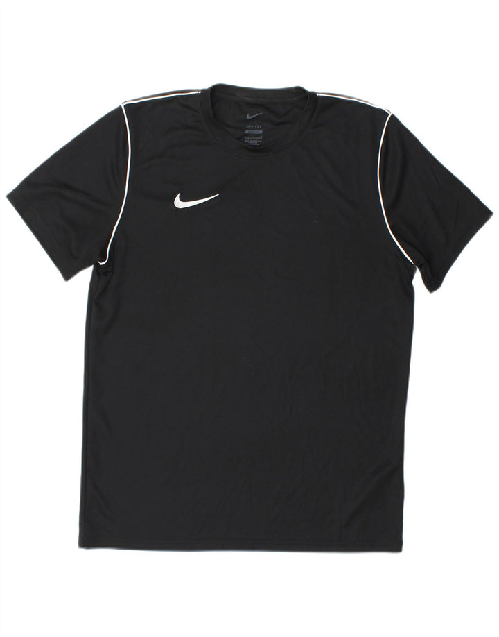 Nike Hommes Dri Fit Slim Fit T-Shirt Haut Grand Noir Polyester
