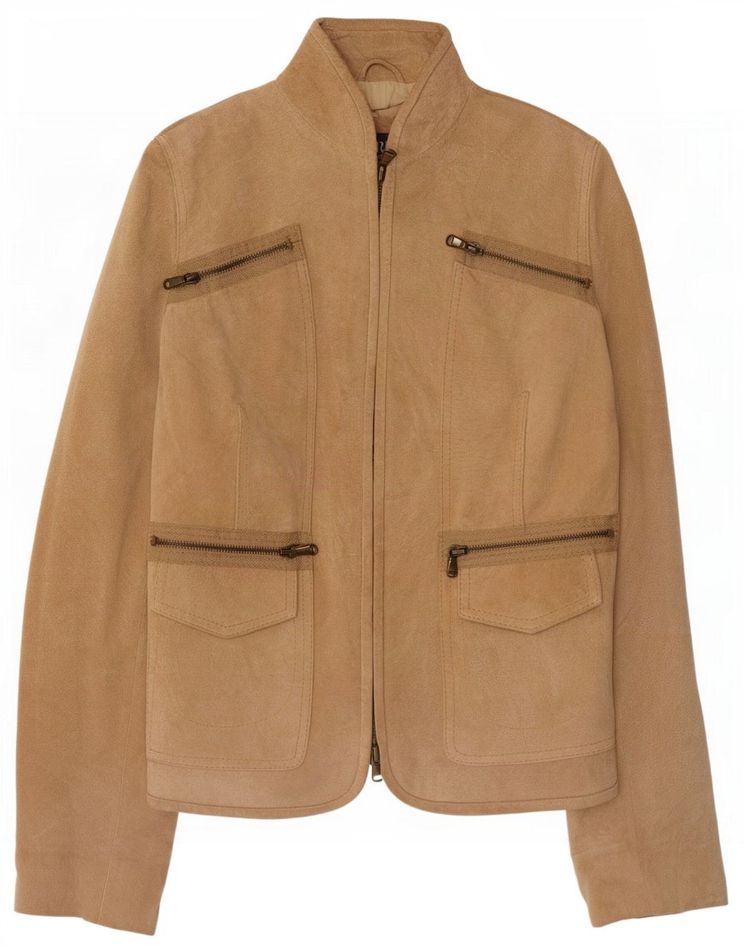 Zarro Veste En Daim Femme IT 42 Cuir Beige Moyen