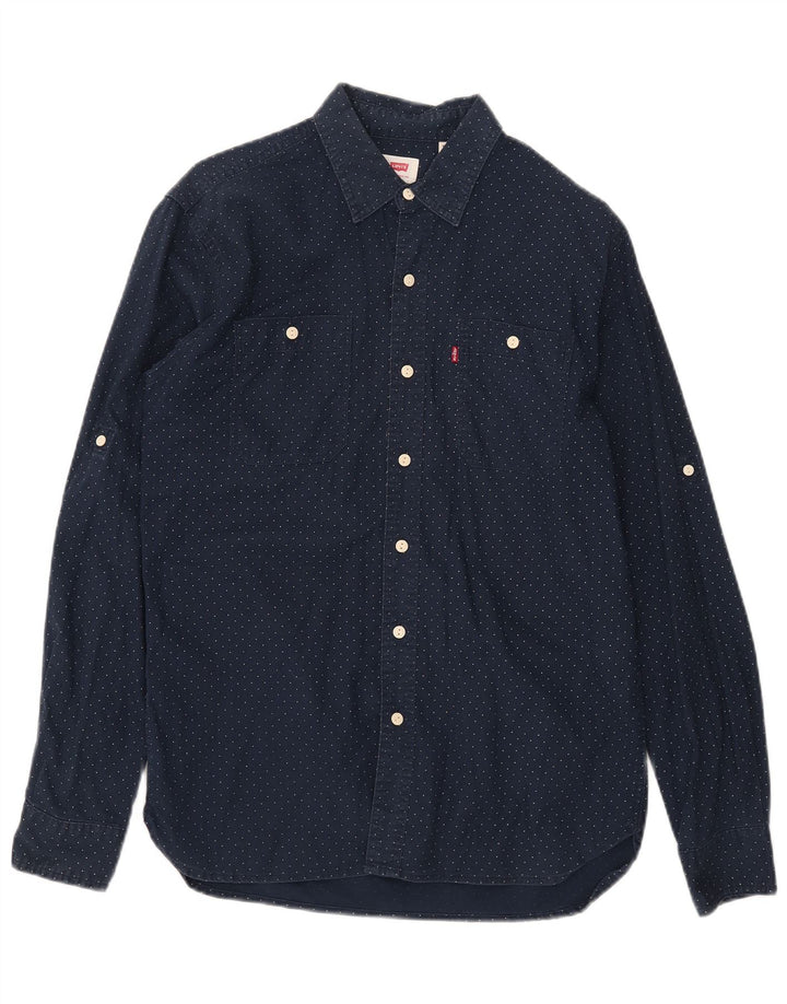 Levi's Chemise Homme Bleu Marine Moyen Spotted Cotton