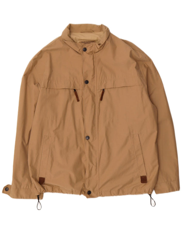 Veste Bomber Homme Vintage IT 54 2XL Coton Beige