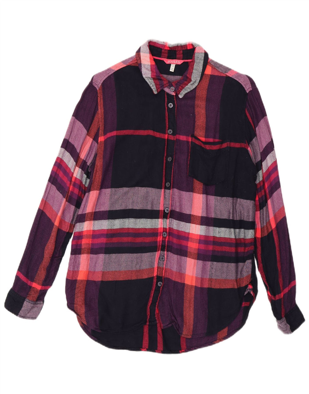 Joules Chemise en flanelle pour femme UK 12 Medium Black Check