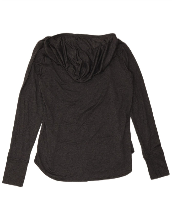Champion Haut graphique à capuche et manches longues pour femme Gris moyen UK 12