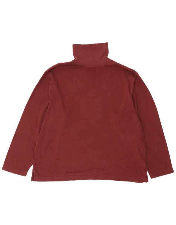 Marks & Spencer Haut surdimensionné à manches longues pour femme UK 16 Large Bordeaux