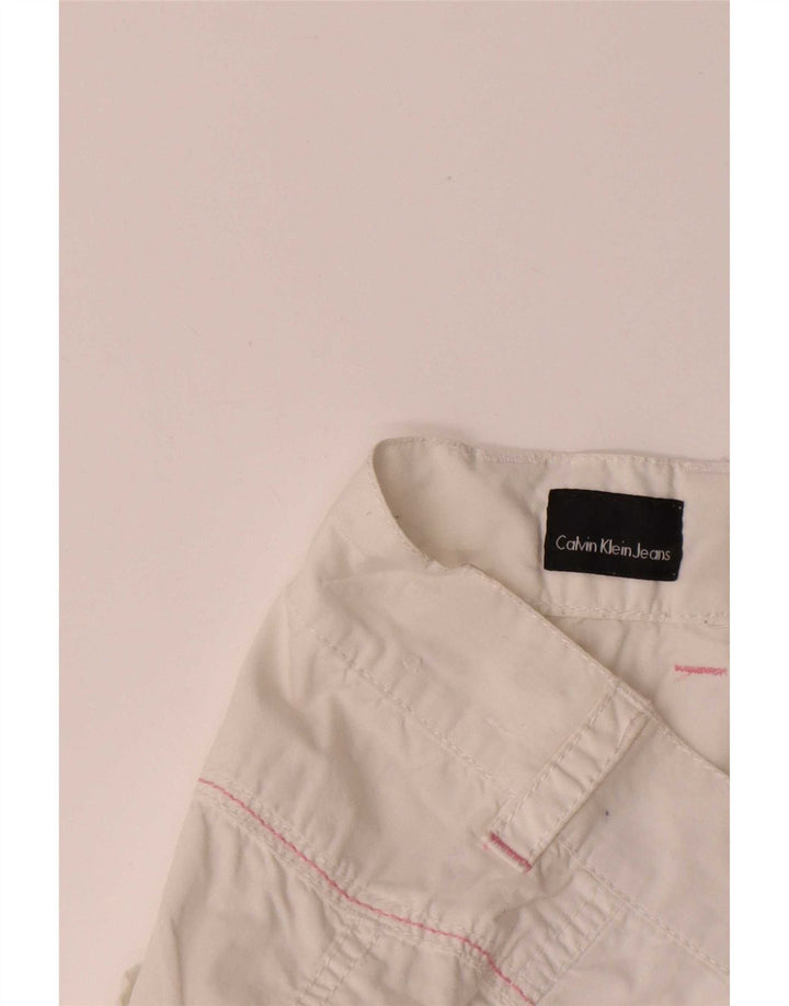 Calvin Klein Short Femme W28 Coton Blanc Moyen