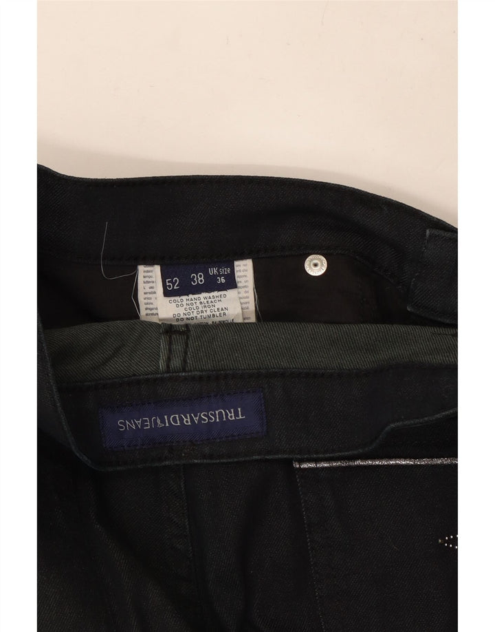 TRUSSARDI Jean Droit Homme W36 L33 Noir Coton