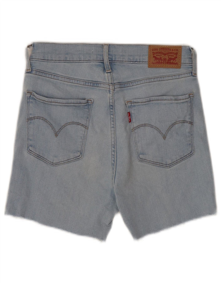 Levi's Short en Jean Taille Haute 724 Femme W26 Petit Bleu Coton