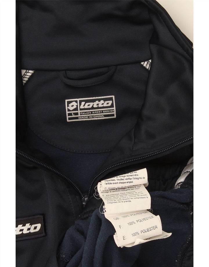 Lotto Veste de Survêtement Graphique pour Homme Large Bleu Marine Colorblock