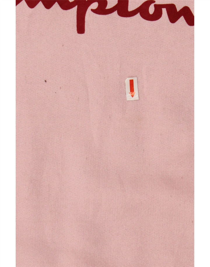 CHAMPION Sweat-shirt graphique pour femme UK 16 Large Rose Polyester