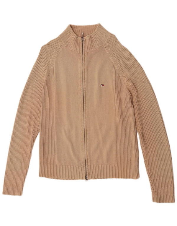 Tommy Hilfiger Cardigan pour homme en coton beige Large