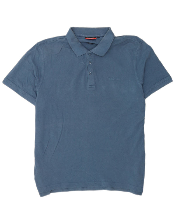 Pierre Cardin Polo à manches courtes pour homme 2XL en coton bleu