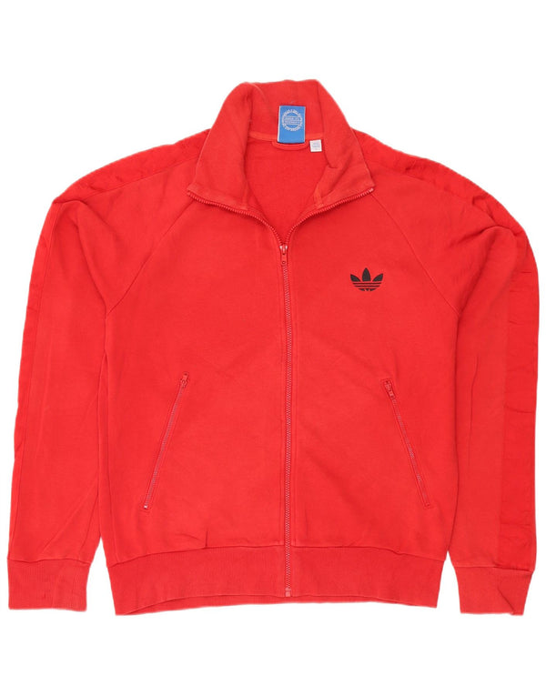 Adidas Veste de survêtement graphique pour homme Grand coton rouge