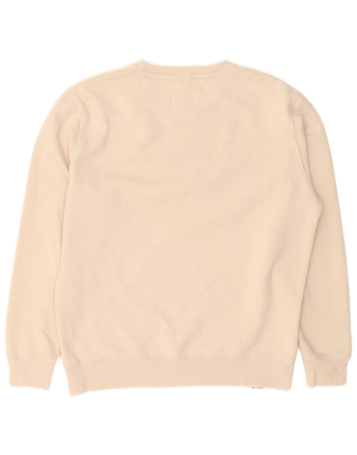 Alpha Industries Sweat-Shirt Graphique Homme Coton Beige Moyen