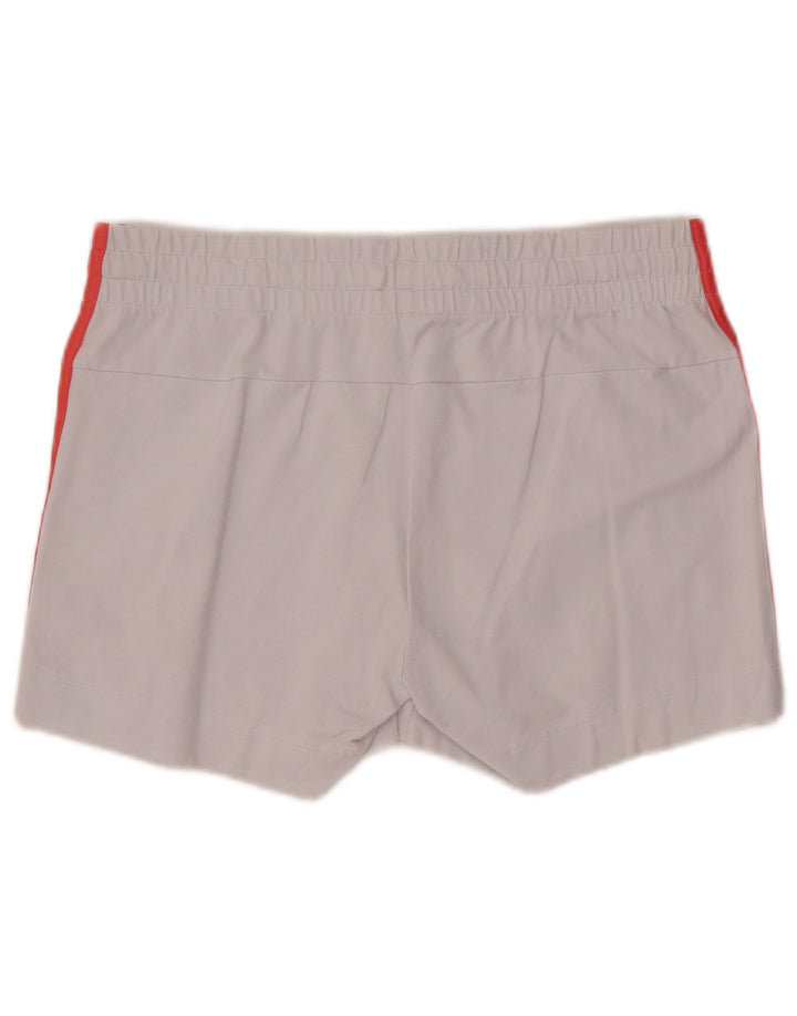 ADIDAS Short de sport pour femme UK 12/14 Coton blanc moyen