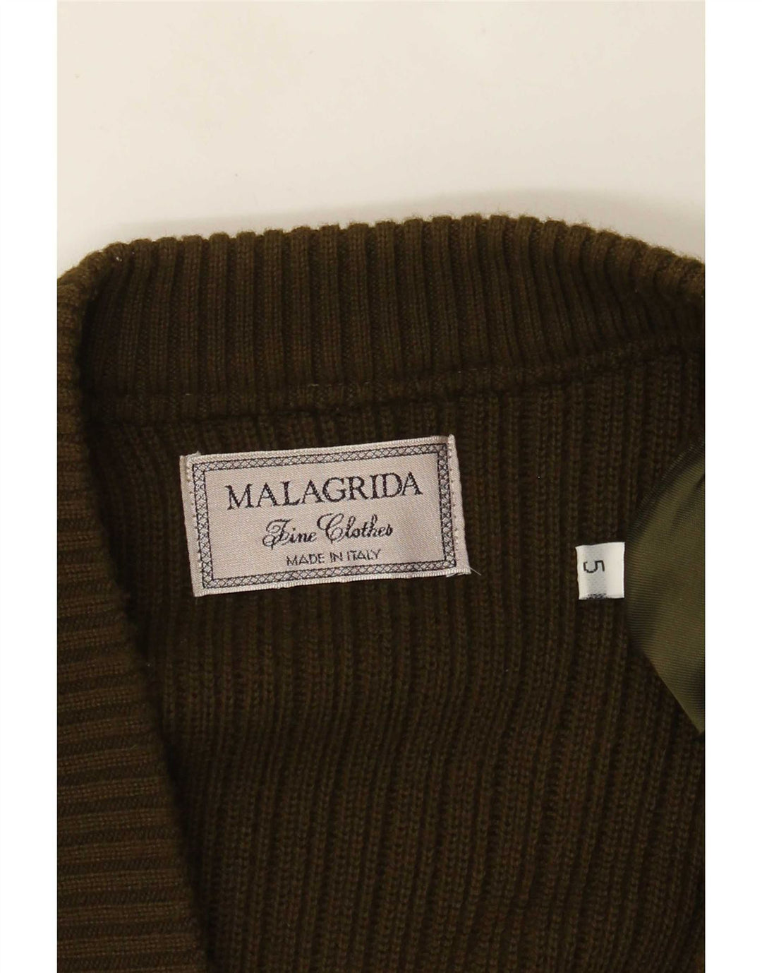 Malagrida Cardigan en daim pour homme XL Vert