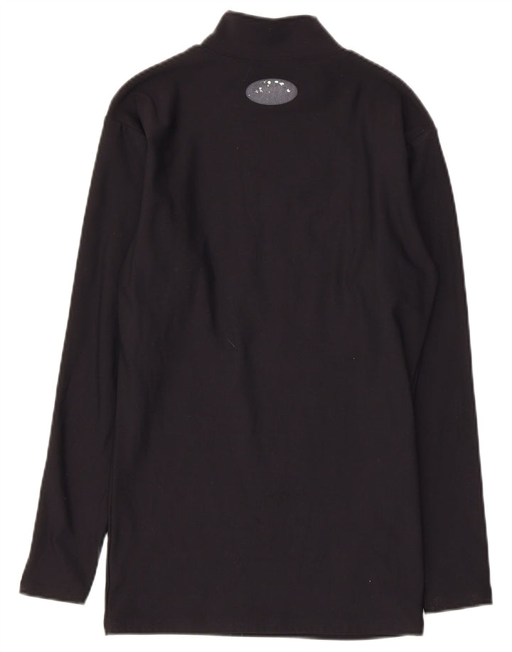 Under Armour Haut à manches longues pour femme UK 10 Small Noir Nylon