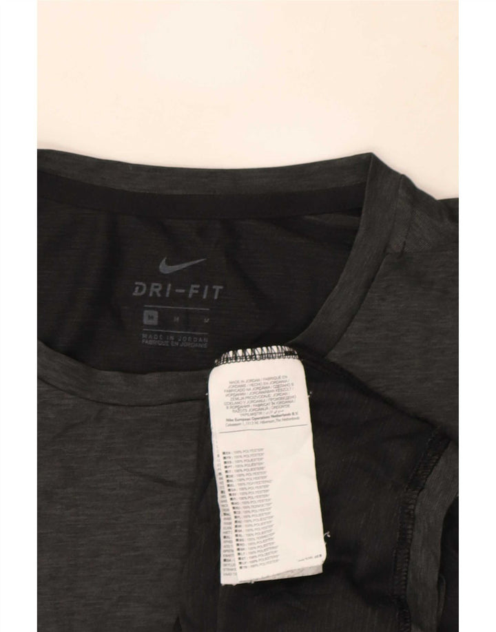 Nike Homme Dri Fit T-Shirt Haut Gris Moyen Moucheté Polyester