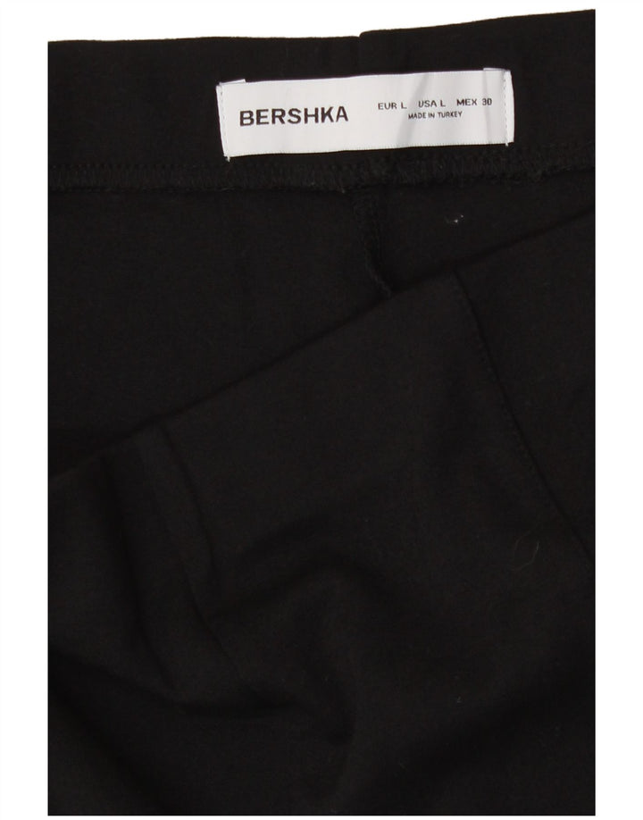 Bershka Hot Pants Femme Large W32 Noir Viscose
