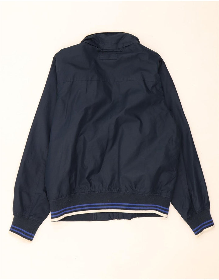 KAPPA Veste bomber surdimensionnée pour femme UK 10 Petit Bleu Marine Polyester