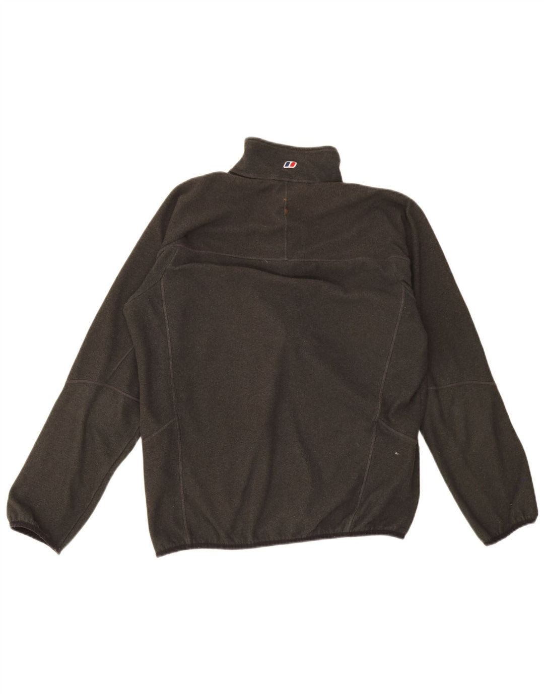 Berghaus Pull polaire à col zippé pour homme, grand polyester moucheté vert