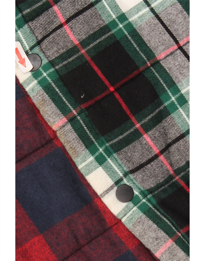 Zara Homme Chemise En Flanelle Lumberjack En Coton À Carreaux Multicolore Moyen