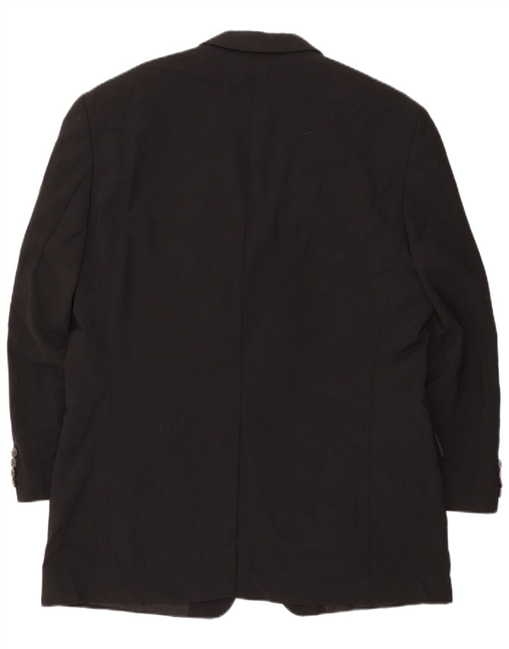 HUGO BOSS Veste Blazer 3 Boutons Homme EU 54 2XL Noir Laine