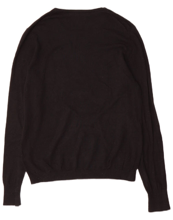Zara Pull ras du cou pour homme, grand, noir
