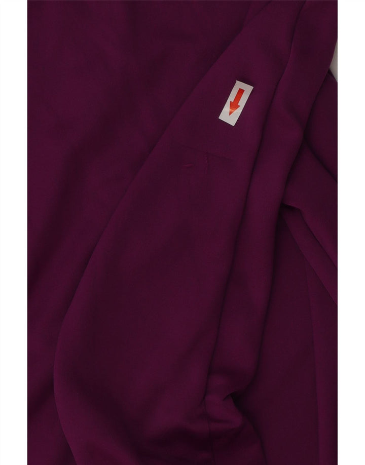 Nike Dri Fit Zip Neck Pull Survêtement Top UK 10 Petit Violet